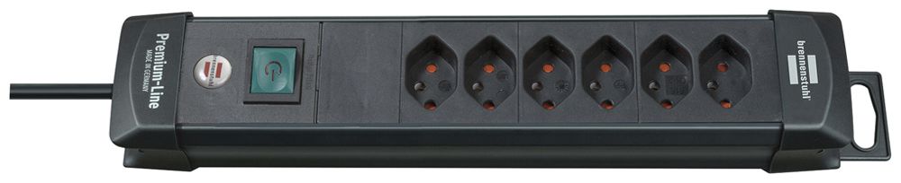 Prise multiple cleverLINE interrupteur suspension 6×T13 5m H05VV-F 3×1mm² no