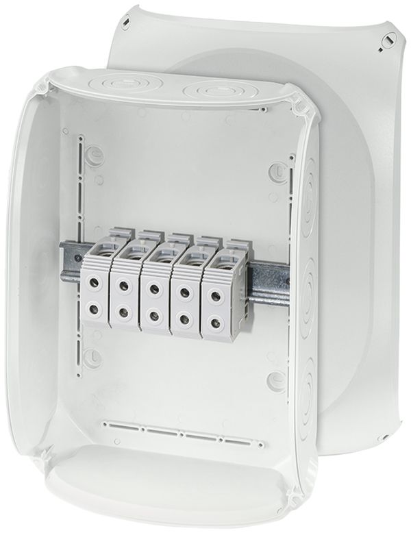 AP-Abzweigdose Hensel KF G mit Klemmen 5×50mm² grau