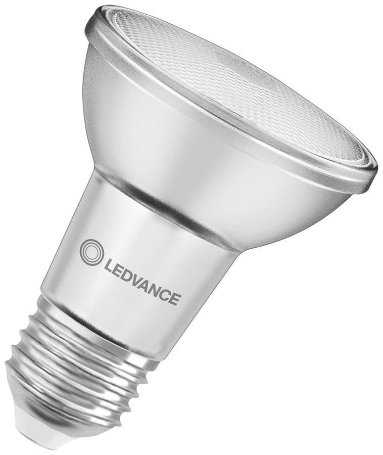 Lampada LED LEDVANCE E27 6.4W 350lm 2700K REG Ø65×88mm PAR20 chiaro 36°