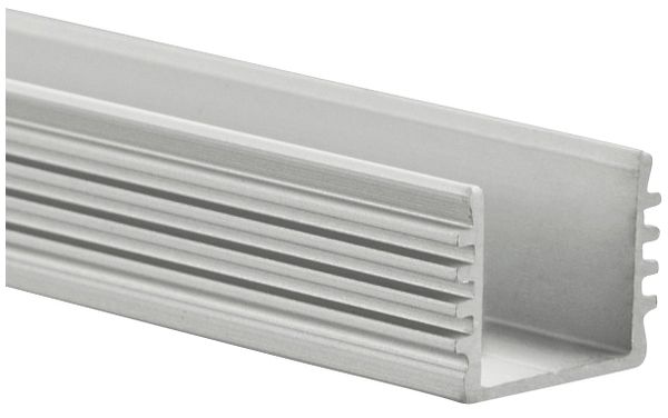 Profilé en alu type 4 DOTLUX 17×12×2000mm, argent, pour bandes LED 12mm