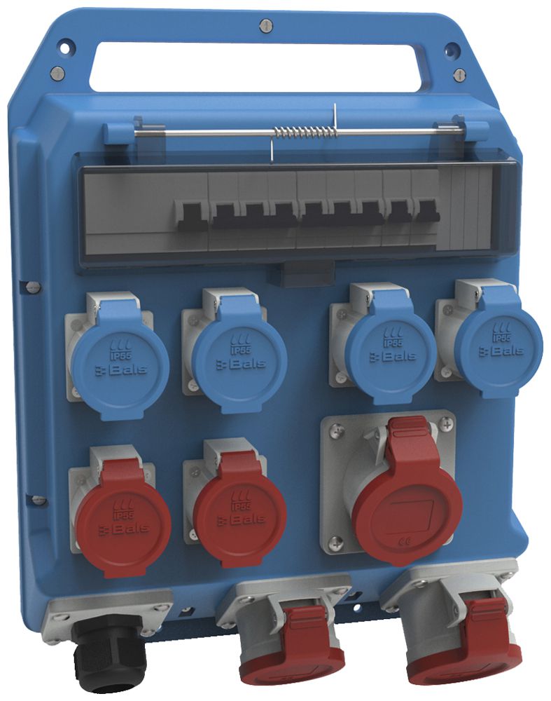 Stromverteiler Bals EVKB 51/32A 4×T23 2×T25 2×CEE16 1×CEE32 1×FI 3×LS