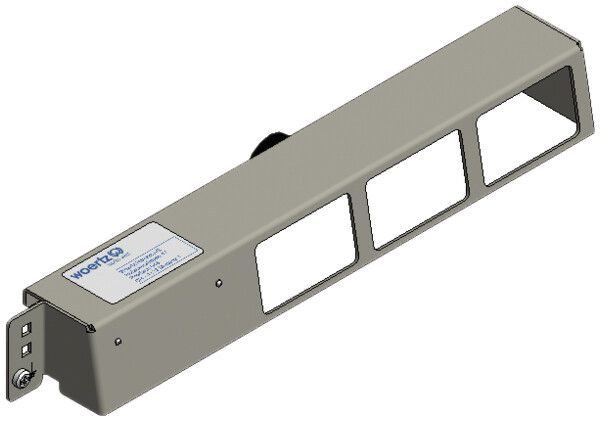 Einbaublech Woertz für 3 FLF-Apparate zu Unterflurkanal