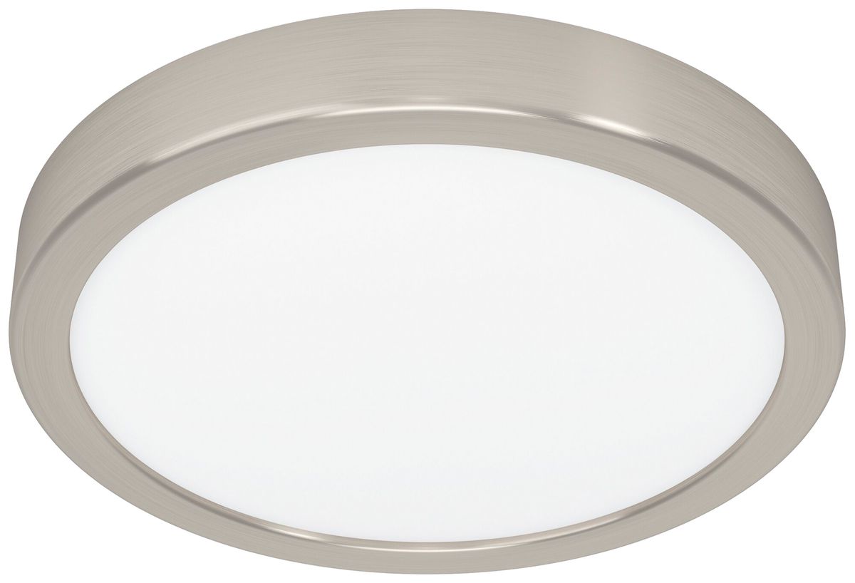 LED-Deckenleuchte Eglo FUEVA 14W 0…1400lm 2700…6500K IP44 DIM Ø211×25mm Nickel