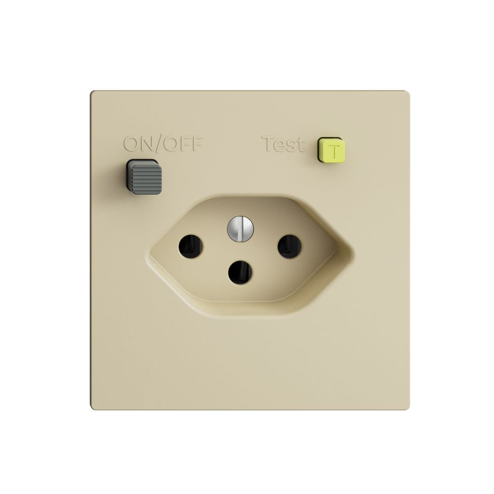 UP-Steckdose EDIZIOdue T13 FI 30mA F, vanille