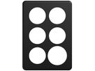 Plaque recouvrement ENC STANDARDdue SNAPFIX® 3×2/2×3 5×Ø50 1×Ø58 150×210mm no