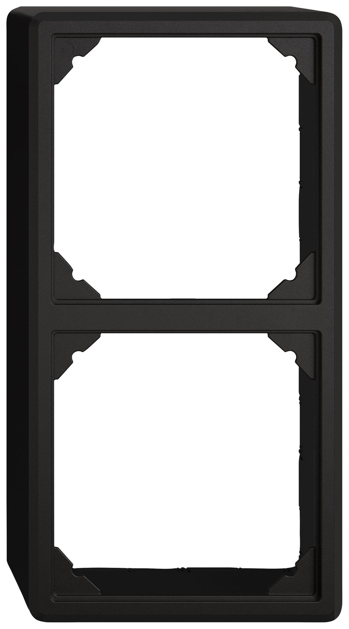 Capot AP EDIZIO.liv SNAPFIX® pour 2 appareils GX.54.A noir