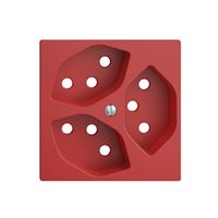 Frontplatte EDIZIOdue 3×T13 berry