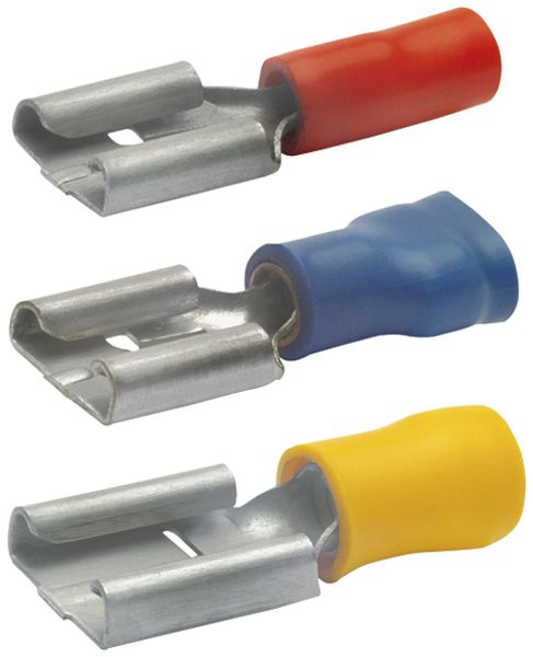 Clip Ferratec 2.8×0.8mm 0.25…0.5mm² rouge 100 pièces