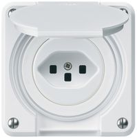 UP-Steckdose robusto A Typ 23 weiss mit Steckklemmen