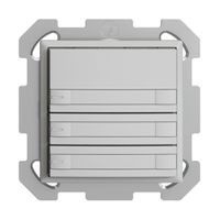 Pulsante KNX RGB INC EDUE, 250mW, c.LED RGB, carta, 3×pulsante, C.2×T., grc