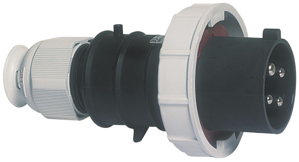 Fiche mobile CEE Bals 5P 16A 500V 7h noir IP67 nic.QC.TE-Plus