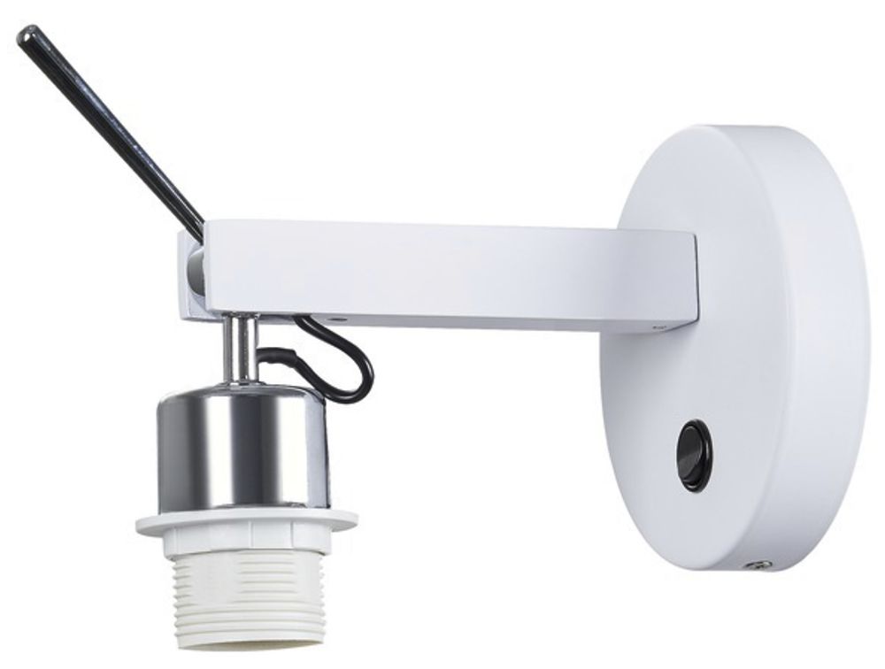 Applique SLV FENDA Switch E27 40W Ø120×215mm blanc