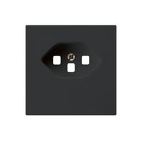 Frontplatte kallysto T23 schwarz 60×60 für Steckdose Schraubklemme