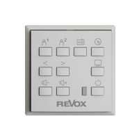 Commande murale EDIZIOdue pour Voxnet F, avec 10 bout., LED, IR, gris clair