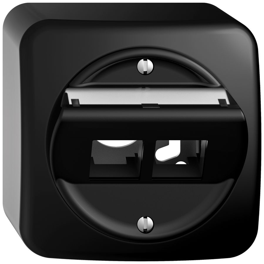 AP-Montageset STANDARDdue EASYNET S-One SNAPFIX® schräg für 2×RJ45 sz