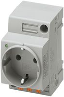 REG-Steckdose Phoenix Contact EO-CF/PT, SCHUKO, Push-In, grau