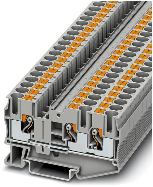 Morsetto pass.0.5…10mm² grigio con.Push-in PT 6-TWIN