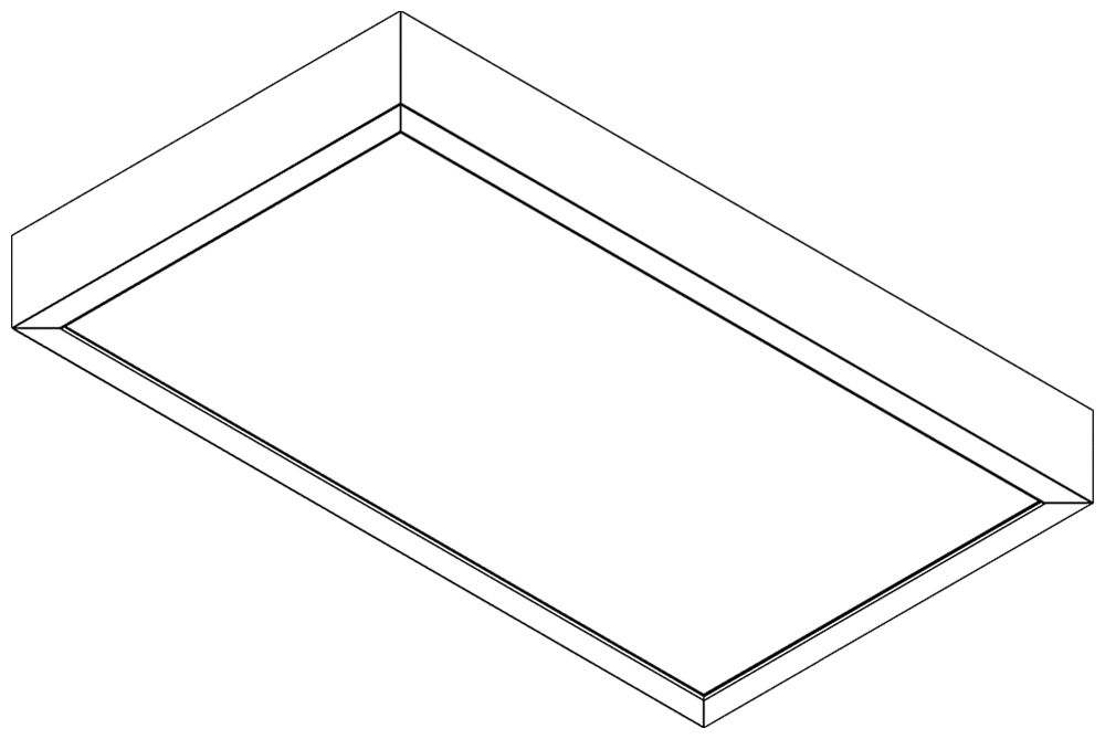 Boîtier à embase Siteco Apollon acier 1245×310×70mm blanc