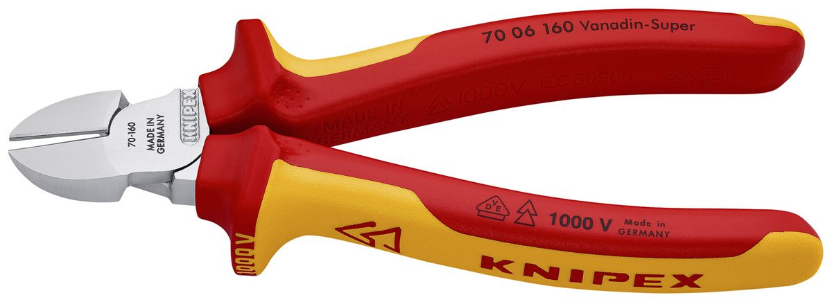 Pince coupante de coté KNIPEX VDE 160mm
