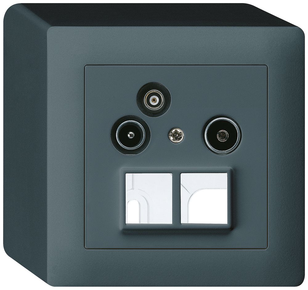 AP-Antennendose R/TV-Daten kallysto HMS 2GHz 10.5db anthrazit