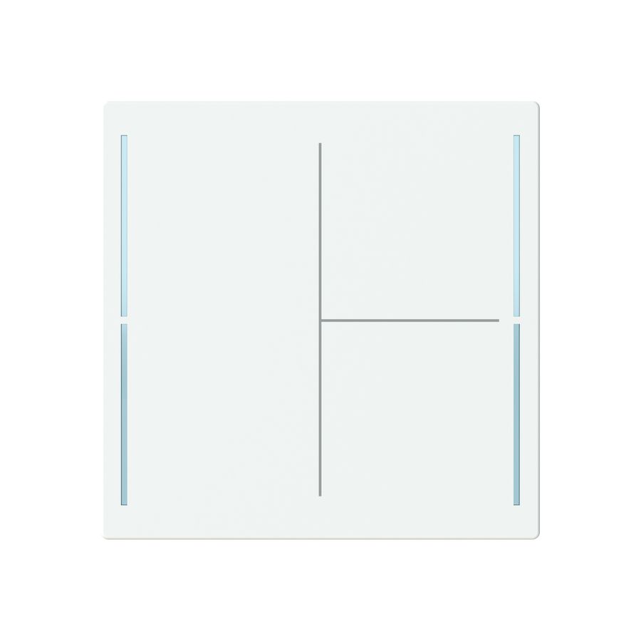 Tasterabdeckung ABB SIDUS touch 3-fach weiss