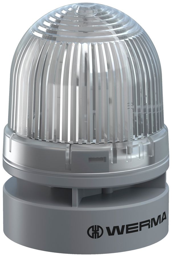 Blitz- und Dauerleuchte WERMA Mini TwinLIGHT Combi, 24VAC/DC, klar