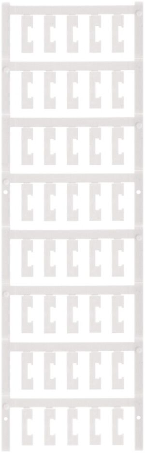 Marqueur d'appareil Weidmüller ESG 6.6/20 BHZ 5.00/04 polyamide 66, blanc