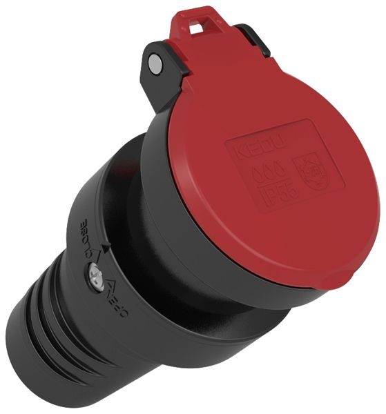 Presa mobile ELBRO T15 IP55 gomma nero