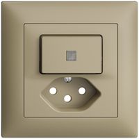 Kit frontal ENC EDIZIOdue sand 88×88mm T13, lentille,