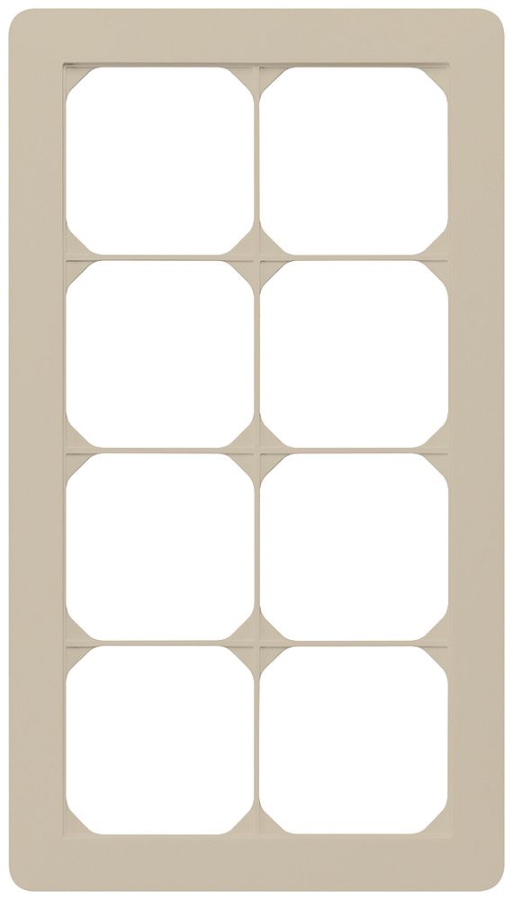 UP-Abdeckrahmen kallysto.trend 4×2 beige 154×274mm
