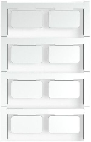 Marqueur d'appareil Weidmüller MultiCard CC auto-adhésive 15×27mm PA66 argent