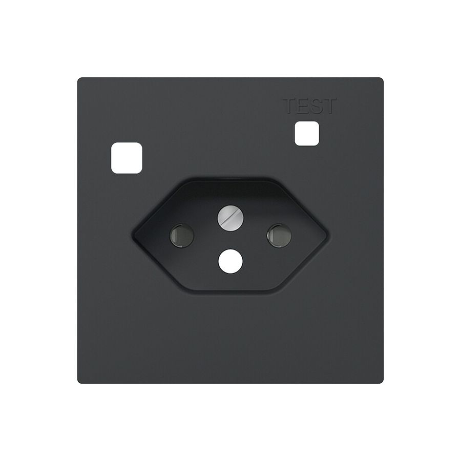Frontset SIDUS Z/E zu FI-Steckdose T13 mit shutter anthrazit