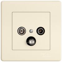 Prise antenne ENC TV-R-SAT EDIZIO.liv SNAPFIX® DB53 prise de dérivation cr