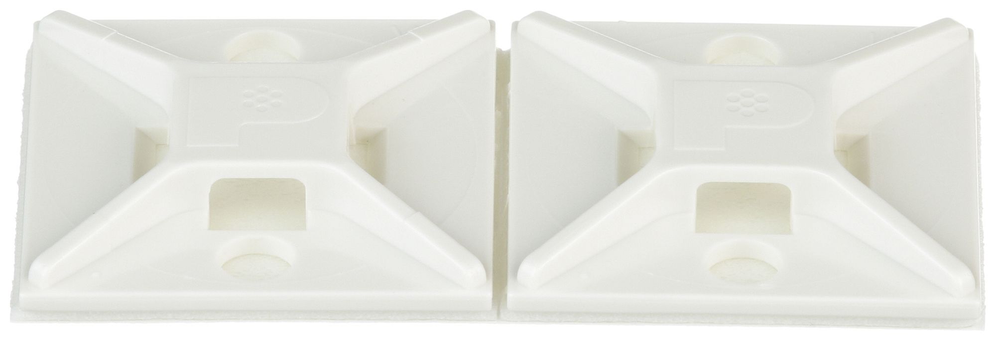 Kabelbindersockel Panduit selbstklebend, 25.4×25.4×4.2mm, weiss