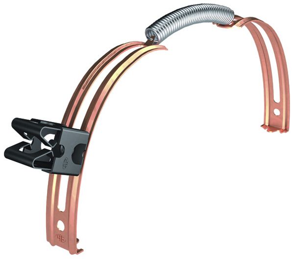 First- und Gratleitungshalter Flury FL 72, Cu blank, für Leiter