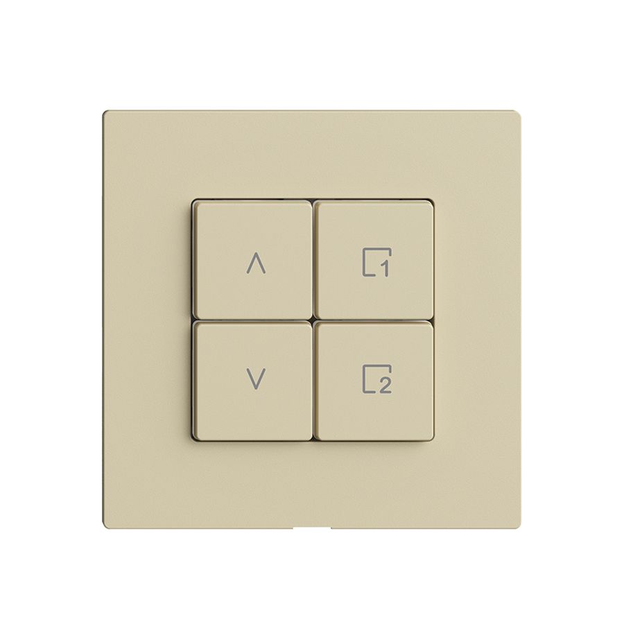 Abdeckset zu Storenschalter 1K Szene/4T Edue Wiser vanille