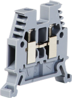 Durchgangs-Reihenklemme Woertz 0.5…4mm² 32A 1000V Schraubanschluss 2×1 TH35 grau
