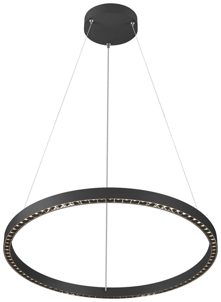 LED-Pendelleuchte SLV ONE CUBE 54W 4300lm 940 DALI direkt Ø805 schwarz