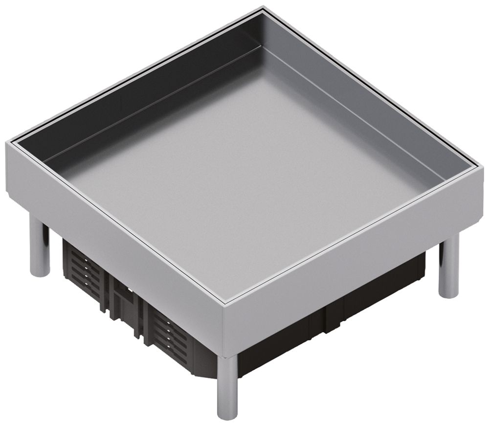 Schwerlastkassette Hager Q06 6 42×200×200mm rostfreier Stahl