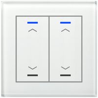 UP-Taster KNX RGBW MDT BE-GTL20W.A1 2T/4B Glas weiss "Jalousie"
