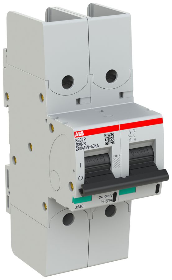 Leitungsschutzschalter ABB S802P-B80-R 2P 400V B-80A 50kA 3TE