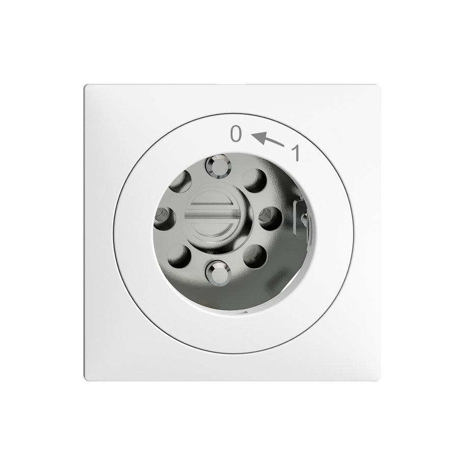 UP-Schwenktaster 0<-1/1P EDIZIOdue weiss für Schloss, ohne Zylind
