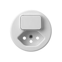 UP-Frontscheibe basico für Kombination Dimmer+Typ 13 weiss