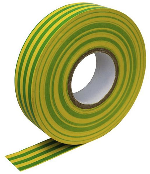 Ruban isolant ELBRO PVC, l=15mm L=10m épaisseur 0.13mm, jaune/vert