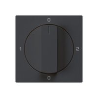 Frontset für Drehschalter S2 schwarz 60×60mm kallysto 0-1-0-2