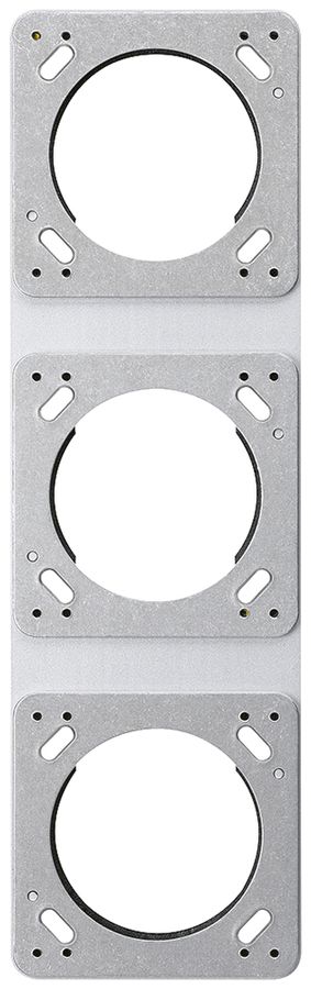 UP-Montageplatte robusto 3×1 aluminium