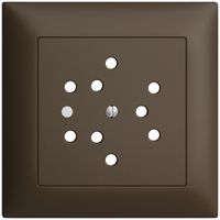 Kit frontale INC EDIZIOdue coffee 88×88mm 3×T12 con lente