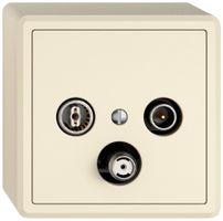 AP-Antennendose TV-R-SAT EDIZIO.liv SNAPFIX® DB52 Stichdose cr