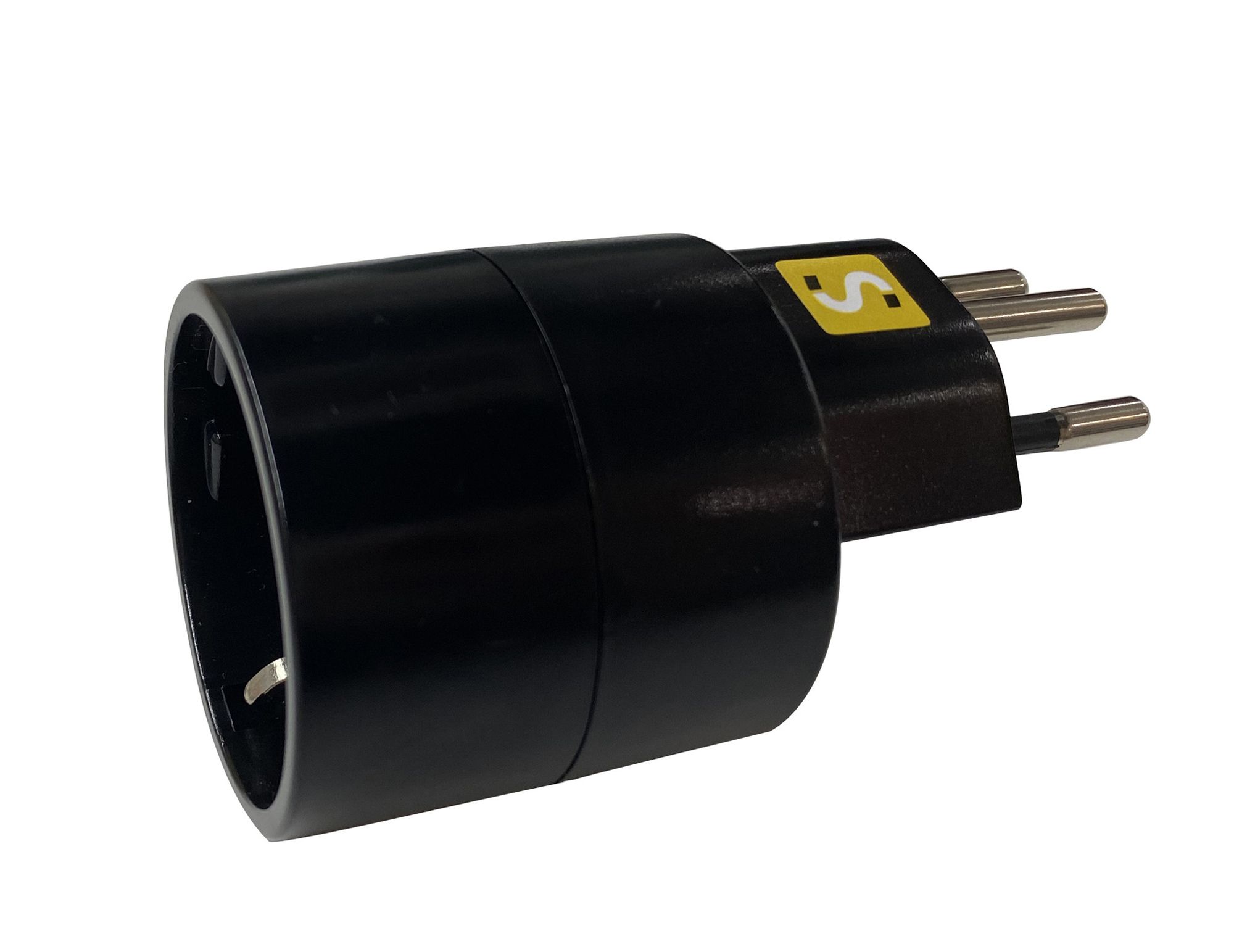 Reiseadapter NO BLOCK Eingang: SCHUKO, Ausgang: T12, Sicherung 10A, schwarz