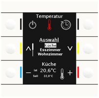 UP-Bediengerät KNX MDT BE-BZS86.01 6T Display weiss gl